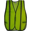 Petra Roc Inc Petra Roc All Purpose Safety Vest W/Silver Reflective Tape, Polyester Mesh, Lime, One Size LVM-S